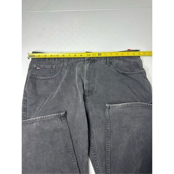 Red Label Hilfiger Denim Men’s Black Straight Leg Jeans Size 38W X 28L - Picture 14 of 16